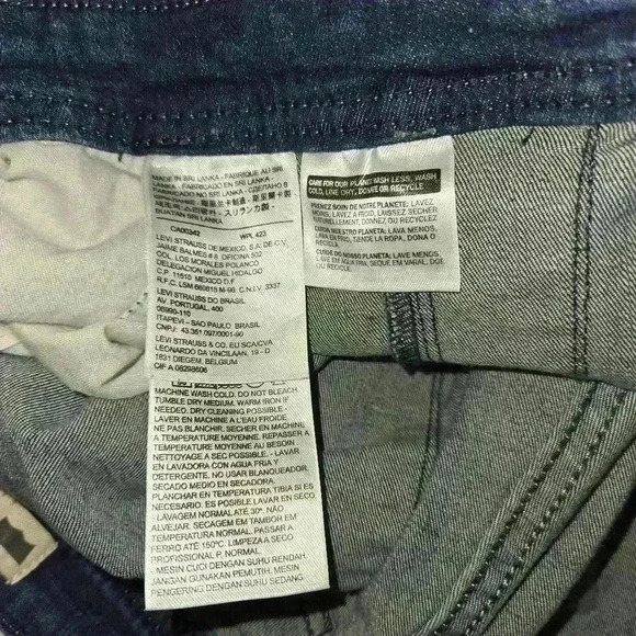 Levi Womens Slim Fit Stretch Overalls Medium Blue Wash Size 13 - Picture 11 of 12